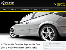 Tablet Screenshot of northtexascashforcars.com